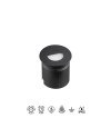 ASPEN * SEÑALIZADOR REDONDO 3W 3000K NEGRO